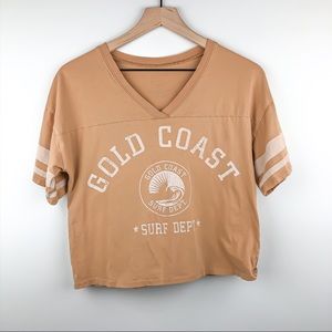 Grayson/Threads Gold Coast Surf Tan Crop Top S